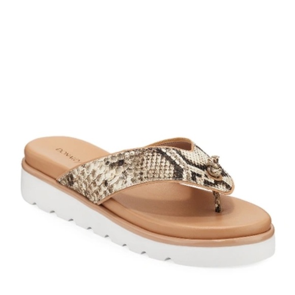 Donald J Pliner Leanna Snake print sandal size 6 - Picture 1 of 6